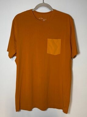 Arc’teryx Eris T-Shirt Pocket Tee Short Sleeve Mustard Yellow Orange